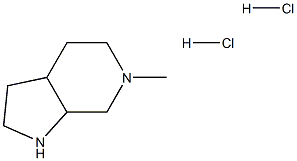 6-methyl-octahydro-1H-pyrrolo[2,3-c]pyridine dihydrochloride Structure
