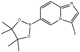 3-FLUORO-6-(4,4,5,5-TETRAMETHYL-1,3,2-DIOXABOROLAN-2-YL)IMIDAZO[1,2-A]PYRIDINE|3-FLUORO-6-(4,4,5,5-TETRAMETHYL-1,3,2-DIOXABOROLAN-2-YL)IMIDAZO[1,2-A]PYRIDINE