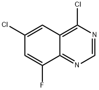4,6-DICHLORO-8-FLUOROQUINAZOLINE Structure