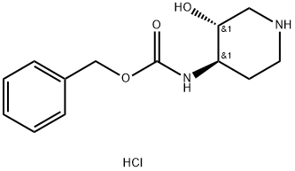 TRANS-BENZYL (3-HYDROXYPIPERIDIN-4-YL)CARBAMATE HCL Structure
