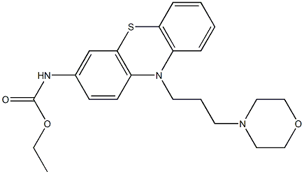 ethyl (10-(3-morpholinopropyl)-10H-phenothiazin-3-yl)carbamate Structure