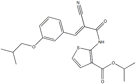(E)-isopropyl 2-(2-cyano-3-(3-isobutoxyphenyl)acrylamido)thiophene-3-carboxylate