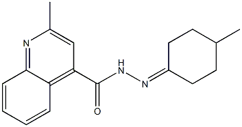 2-methyl-N'-(4-methylcyclohexylidene)quinoline-4-carbohydrazide
