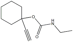 Carbamic acid, ethyl-, 1-ethynylcyclohexyl ester (6CI) Structure