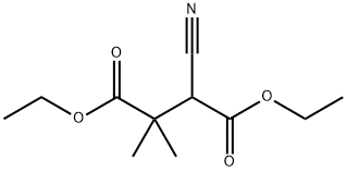 Succinic acid, 3-cyano-2,2-dimethyl-, diethyl ester (6CI) Struktur
