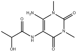 Lactamide,  N-(6-amino-1,2,3,4-tetrahydro-1,3-dimethyl-2,4-dioxo-5-pyrimidinyl)-  (6CI) Structure