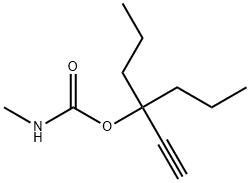 Carbamic acid, methyl-, 1,1-dipropyl-2-propynyl ester (6CI) Struktur