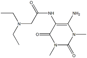 Uracil,  6-amino-5-(2-diethylaminoacetamido)-1,3-dimethyl-  (6CI) Struktur