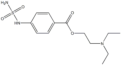 Benzoic acid, p-sulfamoylamino-, 2-diethylaminoethyl ester (6CI) 化学構造式