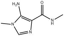 Imidazole-4-carboxamide, 5-amino-N,1-dimethyl- (6CI) 结构式