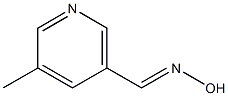 Nicotinaldehyde, 5-methyl-, oxime (6CI) Structure