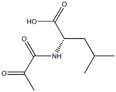 Leucine,  N-pyruvoyl-  (6CI) 结构式