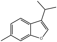 Benzofuran, 3-isopropyl-6-methyl- (6CI) Structure