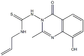 Urea,  1-allyl-3-(8-hydroxy-2-methyl-4-oxo-3(4H)-quinazolinyl)-2-thio-  (6CI) Structure
