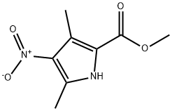 Pyrrole-2-carboxylic acid, 3,5-dimethyl-4-nitro-, methyl ester (6CI) 结构式