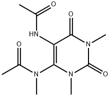Uracil,  5-acetamido-1,3-dimethyl-6-N-methylacetamido-  (6CI) Structure