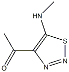 Ketone, methyl 5-(methylamino)-1,2,3-thiadiazol-4-yl (8CI) Structure