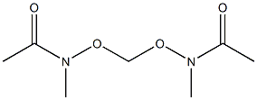 Acetamide,  N,N-[methylenebis(oxy)]bis[N-methyl-  (9CI) Struktur