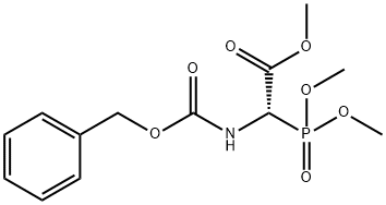 (S)-2-(((苄氧基)羰基)氨基)-2-(二甲氧基磷酰基)乙酸甲酯, 193673-00-6, 结构式