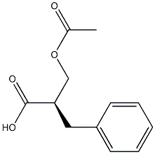 Benzenepropanoic acid, -alpha--[(acetyloxy)methyl]-, (-alpha-R)- (9CI) Structure