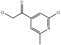 Ketone, chloromethyl 2-chloro-6-methyl-4-pyridyl (8CI) Structure