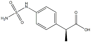 Benzeneacetic acid, 4-[(aminosulfonyl)amino]--alpha--methyl-, (-alpha-S)- (9CI)|