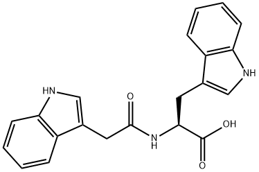 N-(3-吲哚乙酰基)-L-色氨酸, 57105-53-0, 结构式