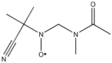 Nitroxide,  (acetylmethylamino)methyl  1-cyano-1-methylethyl  (9CI) Structure