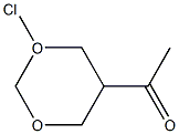 Ketone,  5-chloro-5-m-dioxanyl  methyl  (5CI) Structure
