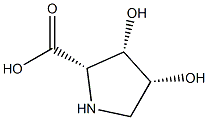 Proline, 3,4-dihydroxy-, (3S,4R)- (9CI) 结构式