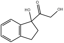 Ketone, 1-hydroxy-1-indanyl hydroxymethyl (5CI) Structure