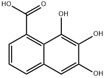 1-Naphthoic acid, 6,7,8-trihydroxy- (5CI) Struktur