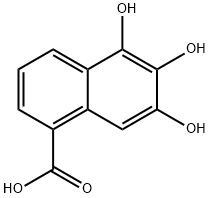 1-Naphthoic acid, 5,6,7-trihydroxy- (5CI) 结构式