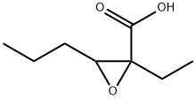 Hexanoic acid, 2,3-epoxy-2-ethyl- (6CI) Struktur