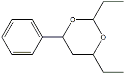 m-Dioxane, 2,4-diethyl-6-phenyl- (4CI) Struktur