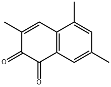 1,2-Naphthoquinone, 3,5,7-trimethyl- (4CI) Struktur