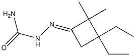 Cyclobutanone, 3,3-diethyl-2,2-dimethyl-, semicarbazone (4CI) Structure