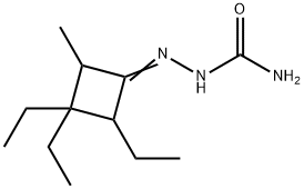 Cyclobutanone, 2,3,3-triethyl-4-methyl-, semicarbazone (4CI) Struktur