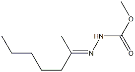 Carbazic  acid,  3-(1-methylhexylidene)-,  methyl  ester  (5CI) Struktur