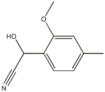 Mandelonitrile, 2-methoxy-4-methyl- (5CI) Struktur