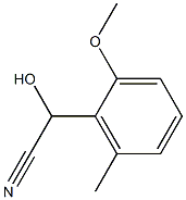 Mandelonitrile, 2-methoxy-6-methyl- (5CI) Struktur