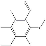o-Anisaldehyde, 4-ethyl-3,5,6-trimethyl- (5CI) Structure