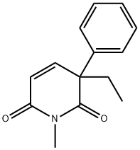 Glutaconimide, 4-ethyl-N-methyl-4-phenyl- (5CI) Structure