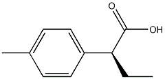 Benzeneacetic acid, -alpha--ethyl-4-methyl-, (-alpha-S)- (9CI) Structure