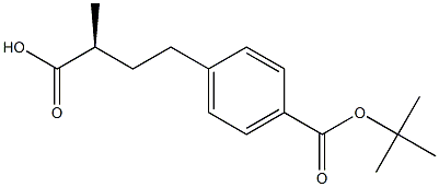 Benzenebutanoic acid, 4-[(1,1-dimethylethoxy)carbonyl]--alpha--methyl-, (-alpha-S)- (9CI) Structure
