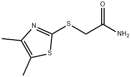 Acetamide, 2-(4,5-dimethyl-2-thiazolylthio)- (5CI) Struktur