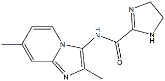 Imidazo[1,2-a]pyridine, 3-[(2-imidazolin-2-ylamino)methyl]-7-methyl- (8CI) Structure