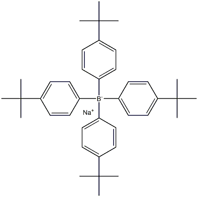Borate(1-), tetrakis[4-(1,1-diMethylethyl)phenyl]-, sodiuM (9CI) Structure