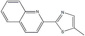 Quinoline, 2-(5-methyl-2-thiazolyl)- (4CI) Struktur