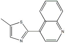 Quinoline, 4-(5-methyl-2-thiazolyl)- (4CI) Structure